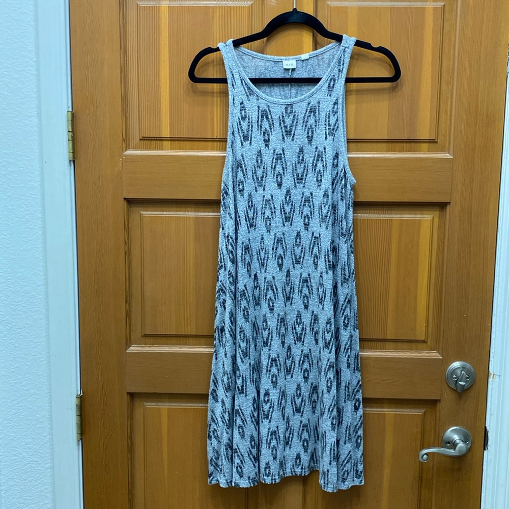 Gap Gray Printed Swing Dress